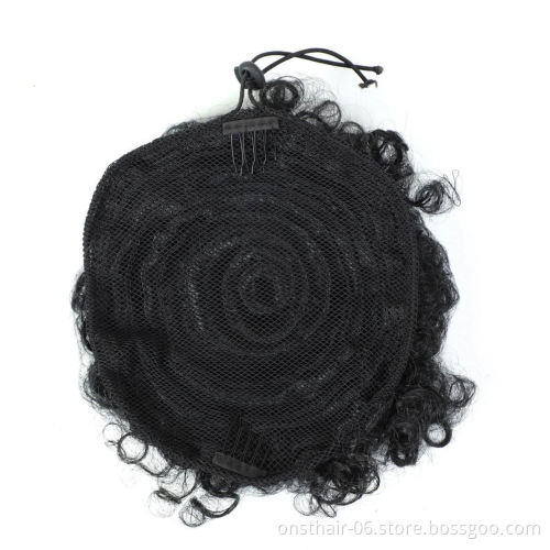 MYZYR High Puff Hairpiece Hair Afro Updo Scrunchie Hair Accessory Chignon Bun Synthetic Kinky Curly with Clips in for Girl and